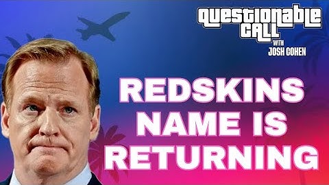 NFL NEWS: Washington Commanders Changing Name BACK To Redskins.