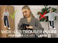 DOS & DON'TS OF WIDE-LEG TROUSERS | STYLE RULES (and a little surprise guest!)