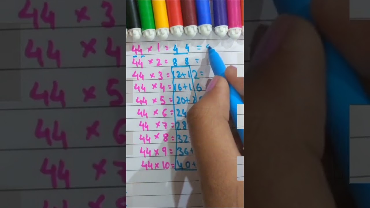 Table trick 44 !! multiplication trick 