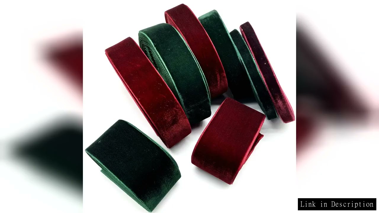 2pcs Single Sided Velvet Ribbon Christmas Ribbon Jewelry Display Packaging Flower Gift Packaging Bow