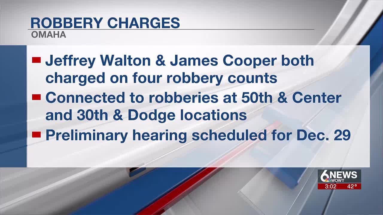 Two suspects formally charged in Omaha Walgreens robbery spree