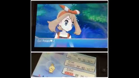 Shiny torchic! Alpha Sapphire after 2 days of soft resets!