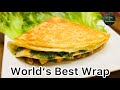 Worlds best tortilla wrap  quick  easy  chicken wrap  asmr new cooking