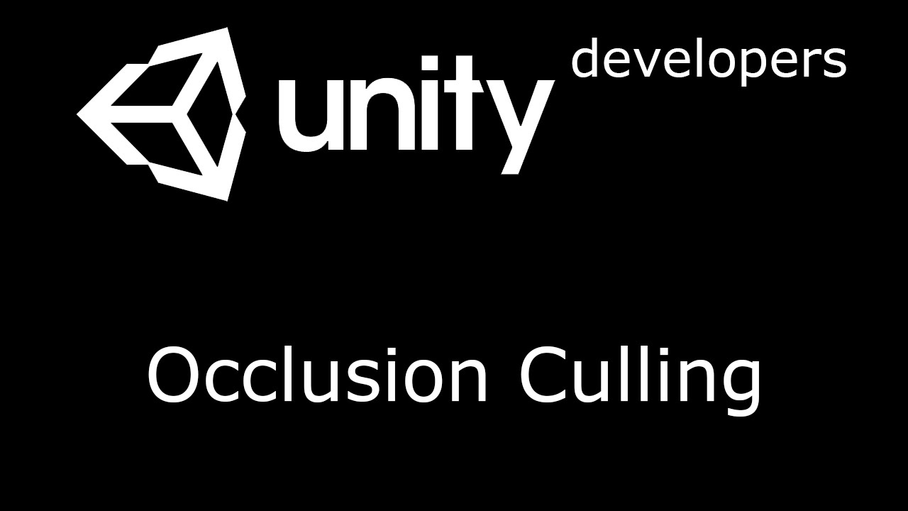 Unity - Occlusion culling - YouTube