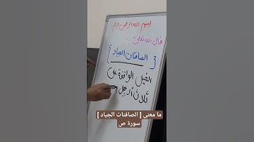 ما معنى [ الصافنات الجياد ] سورة ص