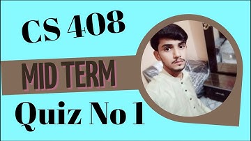 Cs408 Quiz No 01 Spring 2022 || 100% Correct Ans || Cs408 Quiz 1 Spring 2022