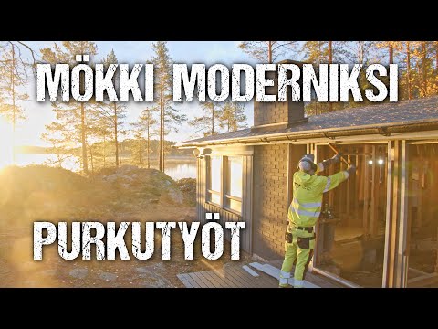 Video: Moderni mökki muotoilu kääntöpintainen suunnitelma