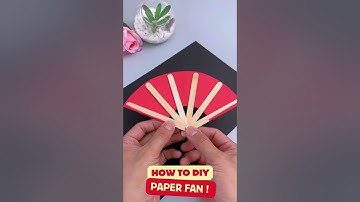 How to DIY Nice Paper Fan🪭😍#papercraft #DIY #ideas #viral #tutorial #music #activities #art