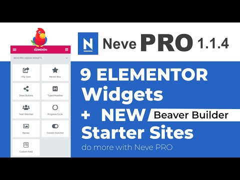 Neve Pro: NEW Elementor Extras + Beaver Builder Templates (Ep.1)