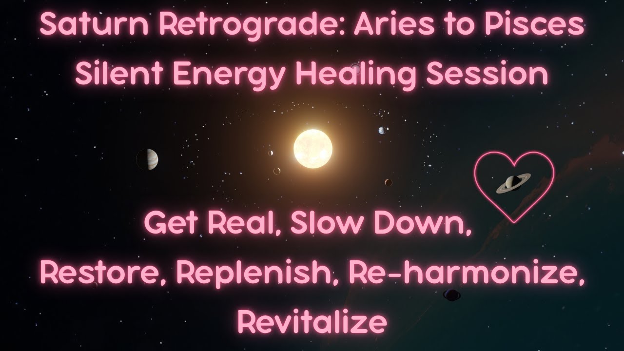 Saturn Retrograde Silent Energy Healing Session - Self-Discipline Replaces External Authority