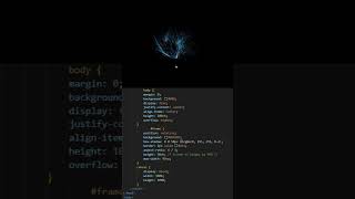 Mouse Controlled Particle Vortex 🔥 | HTML CSS JS Animation