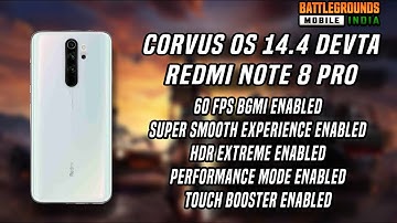 "Ultimate Gaming Boost: Installing Corvus OS 14.4 Devta on Redmi Note 8 Pro!"