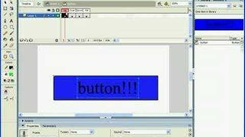 how to make a button in macromedia flash