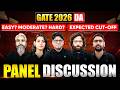 GATE DA Panel Discussion | GATE 2026 DA Expected Cut Off | Easy Moderate Hard? Full Exam Analysis