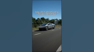 How I edit a photo of a Tesla Cybertruck #shortvideo #cars #carphotography #photography #tesla