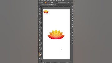 Flower/Lotus Logo Design Tutorial | Full Tutorial On Our Channel #shorts #logodesign #illustrator