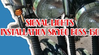 Installation of Signal Lights SKYGO BOSS150