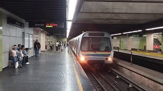 Metro De Caracas Linea 2 Alstom S3 Entrando a la Estación El Silencio Dirección Zoológico