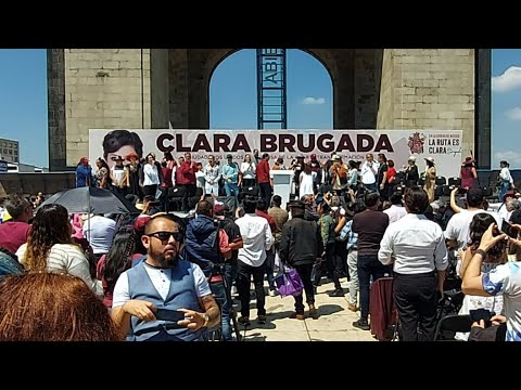 CON TODO CLARA BRUGADA!! #EnVivo en el Monumento la Revolución #CDMX # ...