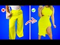 Maneiras Brilhantes de Reutilizar Roupas Velhas | Hacks de Roupas da Moda | Truques de Costura