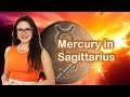 Mercury in Sagittarius in the Horoscope