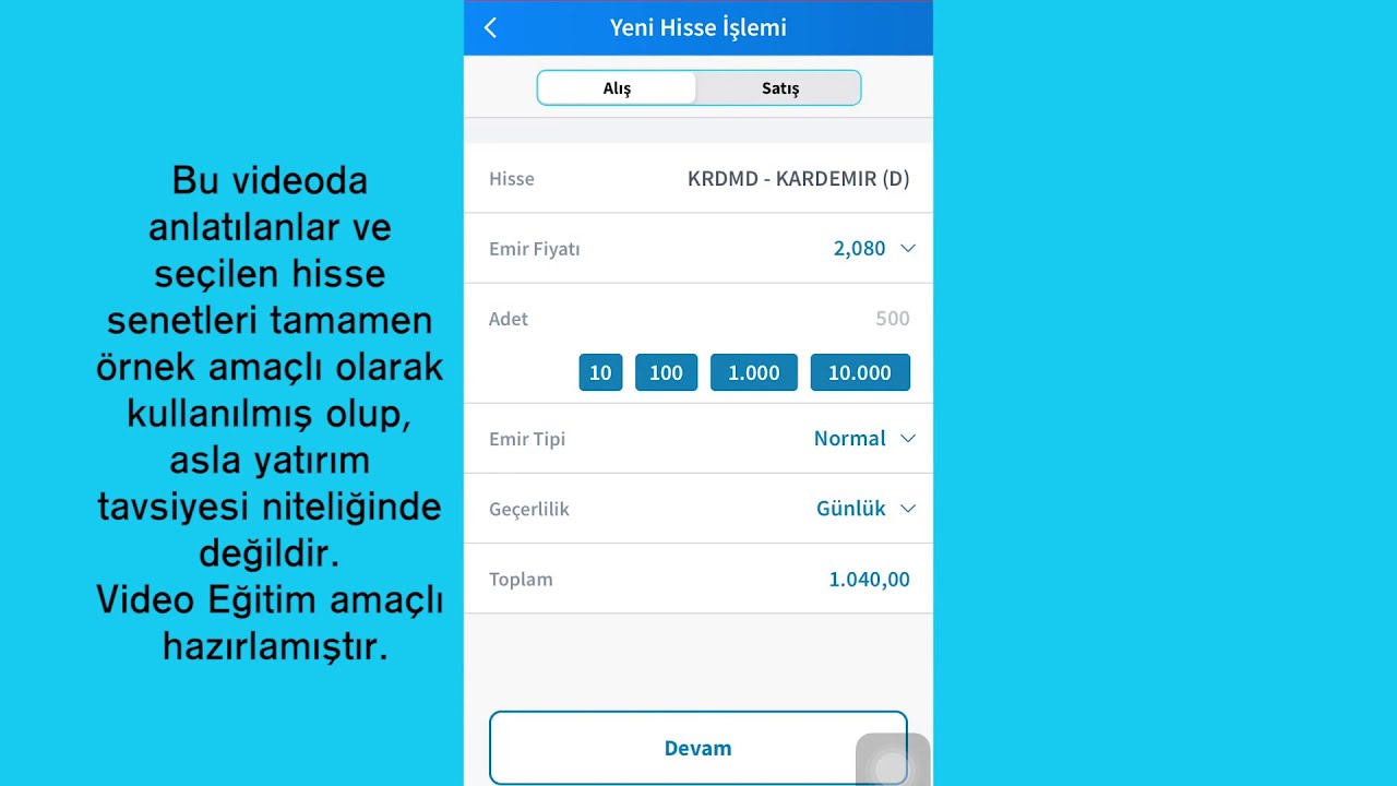 Halkbank Mobil Halk Mobil Uzerinden Hisse Alis Satis Islemleri Youtube