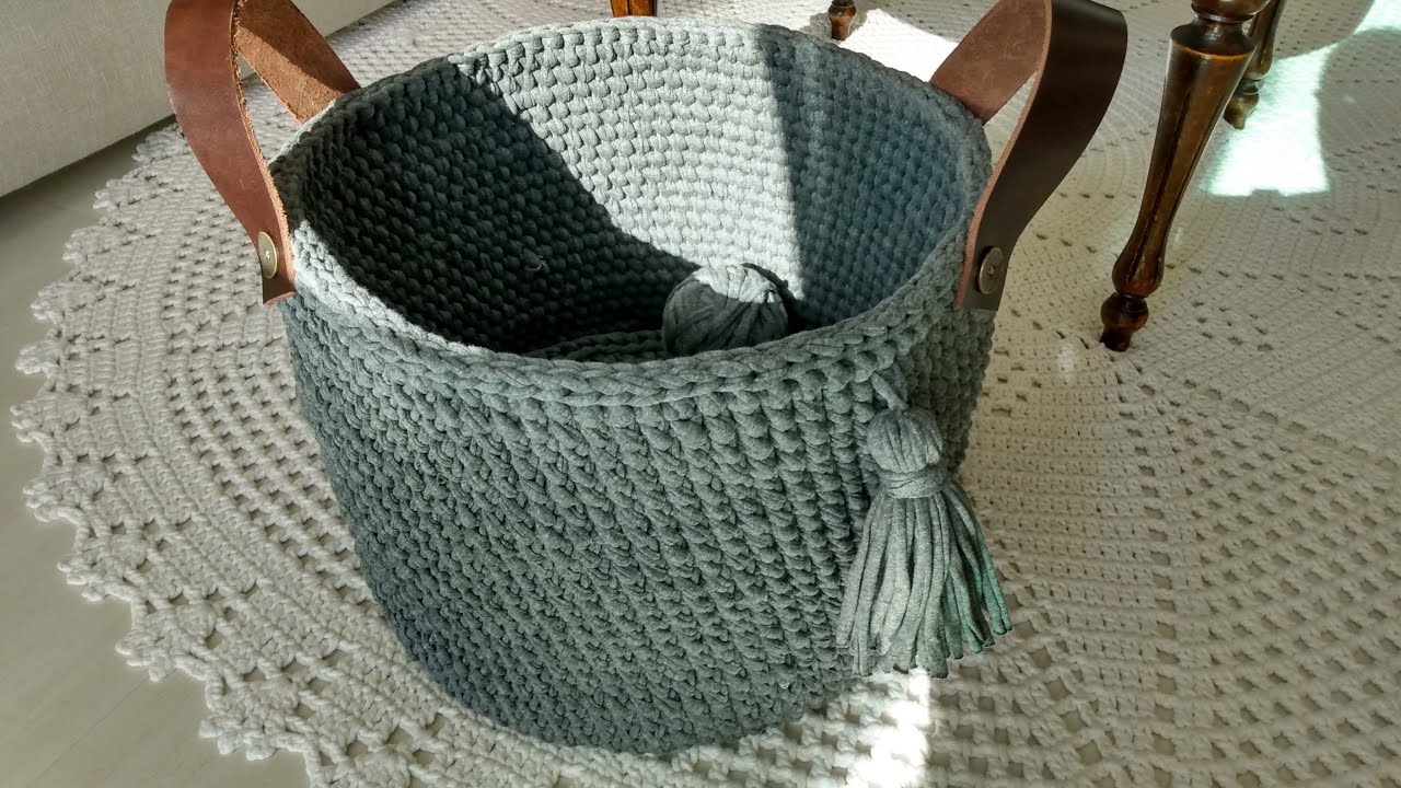 Cesto de Malha em Crochê
