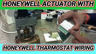 Honeywell Actuator wiring with Honeywell tharmostat #how to check Actuator valve#l Actuator wiring