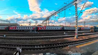 Российские железные дороги. Вид из окна поезда. Пермь - Москва. Russian railways.