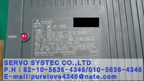 MITSUBISHI AC SERVO DRIVER MR-J4-700B