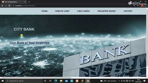 BASIC BANKING SYSTEM | THE SPARKS FOUNDATION