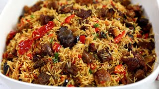 Perfect Goat Meat Fried Rice - Asun Fried Rice Sisi Jemimah