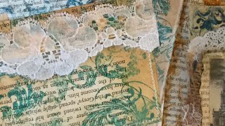 Tutorial - Making Patterned Paper from Book Pages & Ephemera