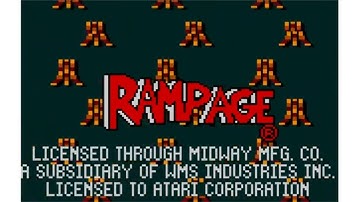 Rampage - Atari Lynx - Intro & Title Screen