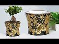 Cement Flower Vase making || Beautiful Flower pot making - সিমেন্ট দিয়ে ফুলদানি তৈরি দেখুন ।
