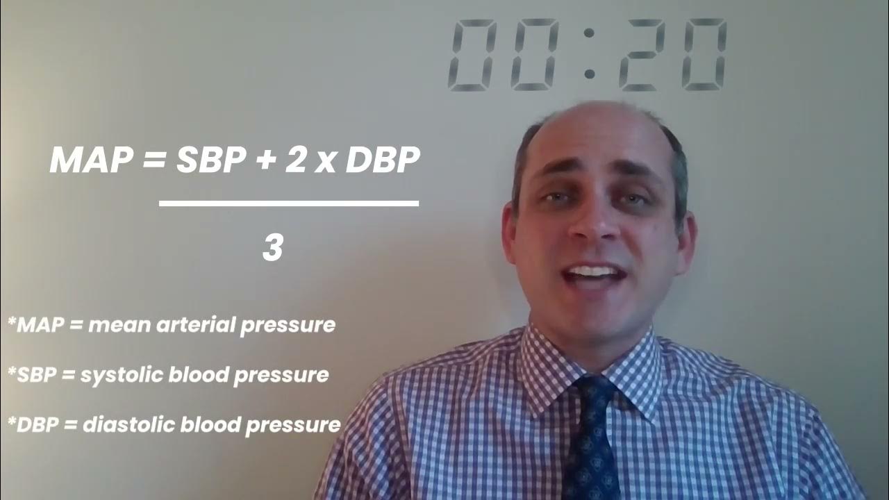 The Awesome Nursing Tutor Explains Mean Arterial Pressure (MAP) in 30