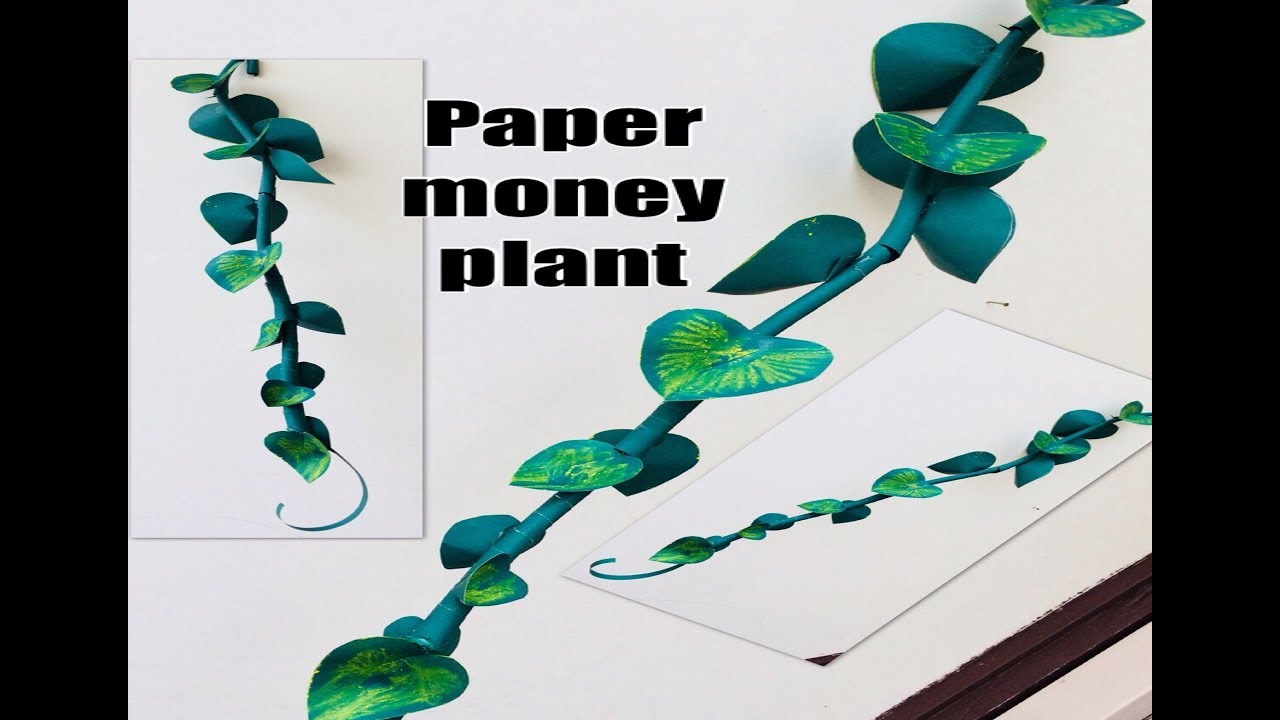 how-to-make-money-plant-artificial-using-paper-very-easy-to-diy-craft