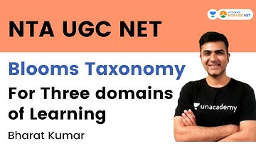 Blooms Taxonomy for Three domains of Learning | Bharat Kumar | Let