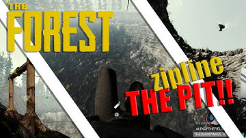 HOW TO ZIPLINE THE SINK HOLE!! - The Forest MULTIPLAYER PLAYTHROUGH Episode 9
