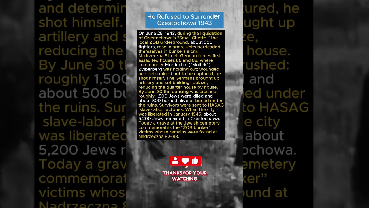 He Refused To Surrender Czestochowa 1943