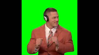 John Cena dancing with headphones meme green screen #meme #shorts #johncena