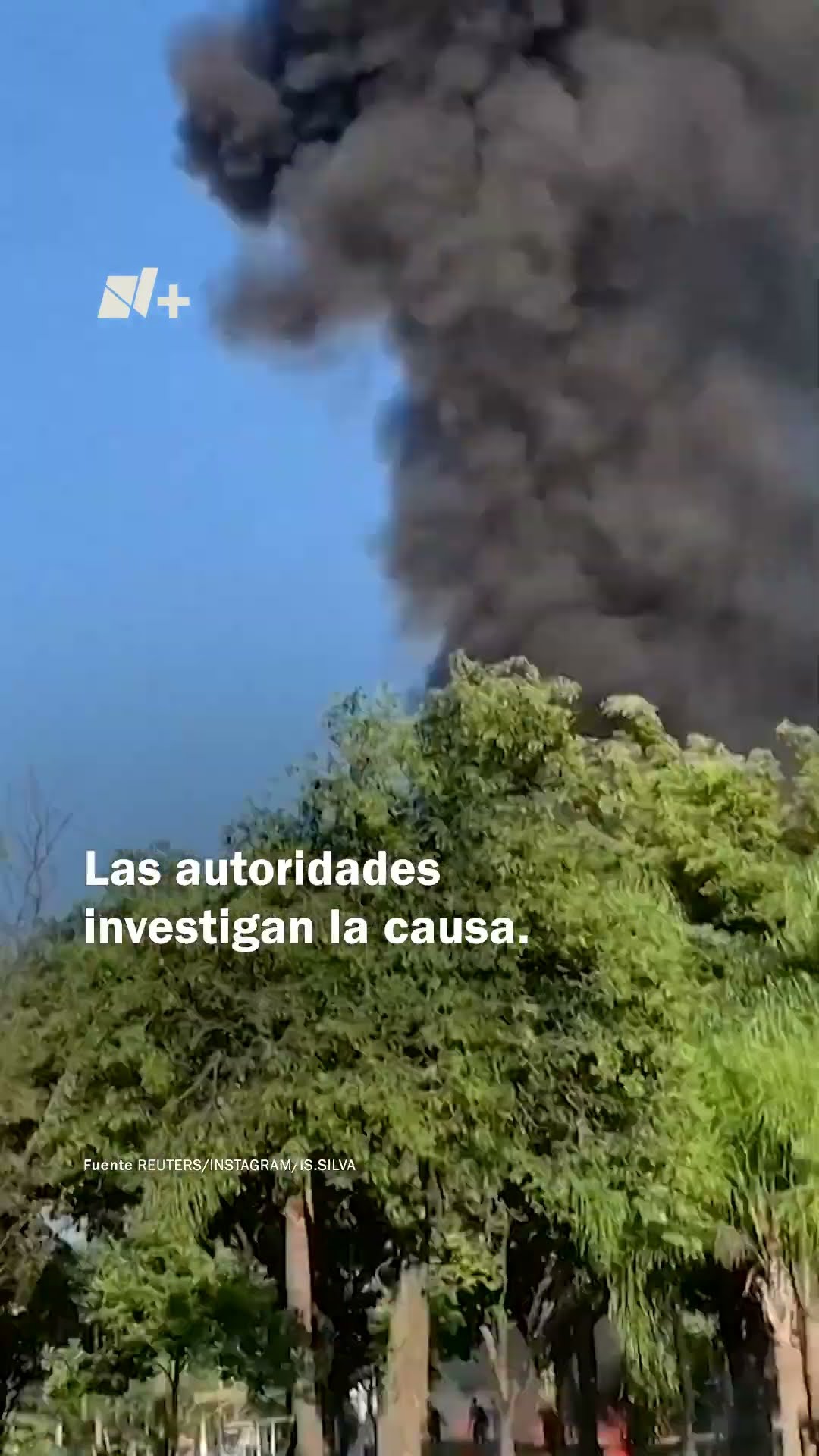 Avioneta cae en avenida concurrida - N+ #Shorts