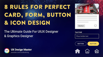8 Secret Rules for Perfect Card, Form, Button & Icon Design guide for UIUX Designer