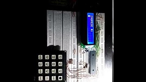 Visualización en LCD 2*16 de un teclado matricial 4*4