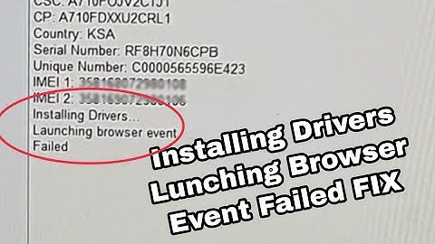 Installing Drivers Lunching Browser Event Failed FIX For all Windows Showing Error Using FRP TOOL