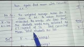 video 15 NIOS Economics statistics 319 Corrected mean best video