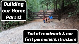 Building a custom driveway gate from lumber from our sawmill & timber (Building our Home (Part12))
