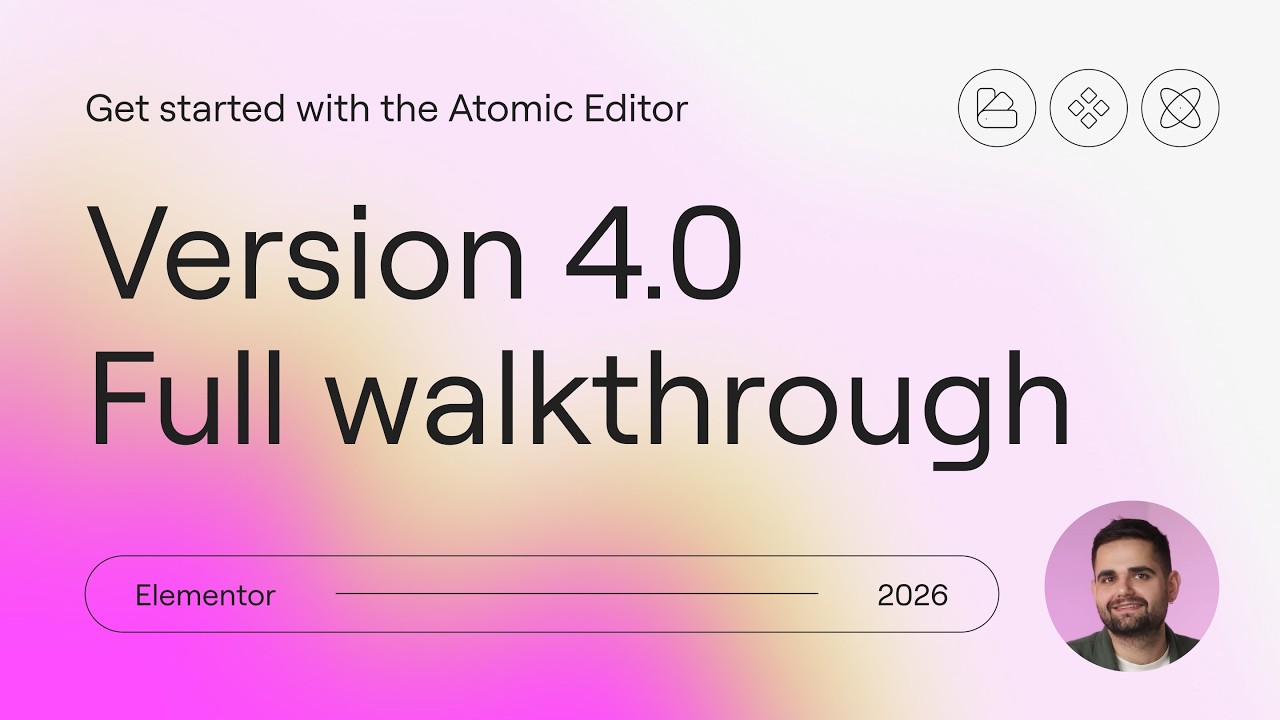 Elementor 4.0 full walkthrough (Atomic Editor explained) with Roi - YouTube