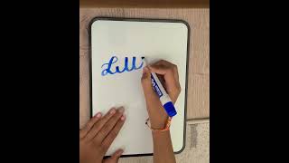 Writing little in calligraphy on a whiteboard #calligraphyart