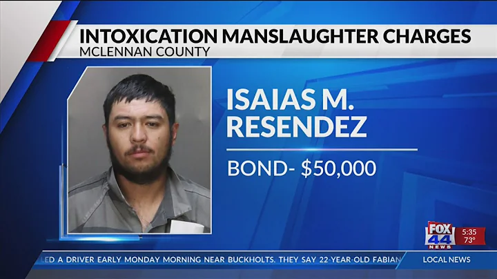 Intoxication manslaughter charges for driver in fatal crash